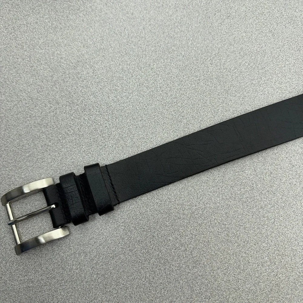 Lejon Tulliani Belt Mens 32 Classic Dress Leather Silver Buckle Prep Made in USA